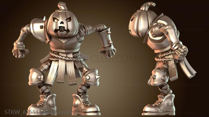 Military Тыквенный скелет-полость