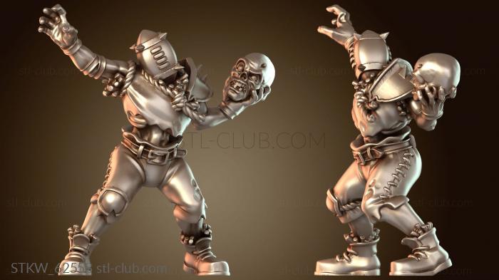 Military Тыквенный зомби-дикарь