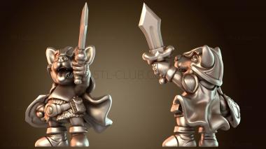 3D модель Щенок-рыцарь (STL)