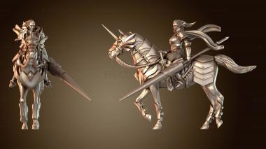 3D модель Элитный женский рыцарь Королевской гвардии (STL)