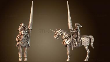 3D модель Женщина-рыцарь Королевской Гвардии Ксениал (STL)