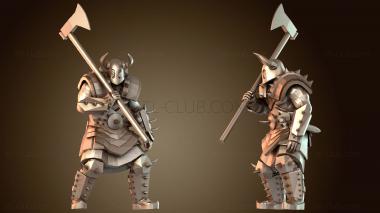 3D модель Рейдеры Мародёр Большой Топор Берсерк (STL)