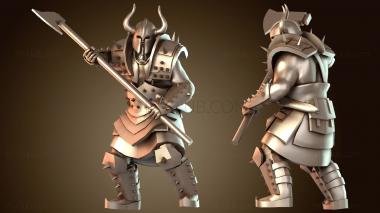 3D модель Рейдеры-мародеры, фанатики с топорами (STL)