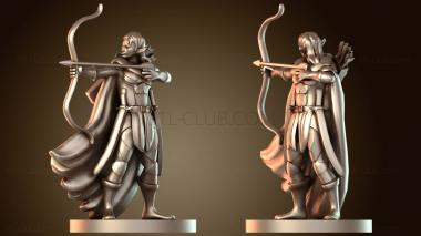 3D модель Рейнджеры Эльфийка Женщина-Рейнджер (STL)