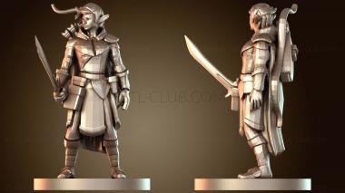 3D модель Рейнджеры Эльфийка-рейнджер с мечом (STL)