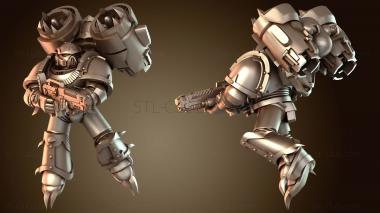 3D модель Хищные птицы Хаотические Хищные птицы Плазма Рапторов (STL)