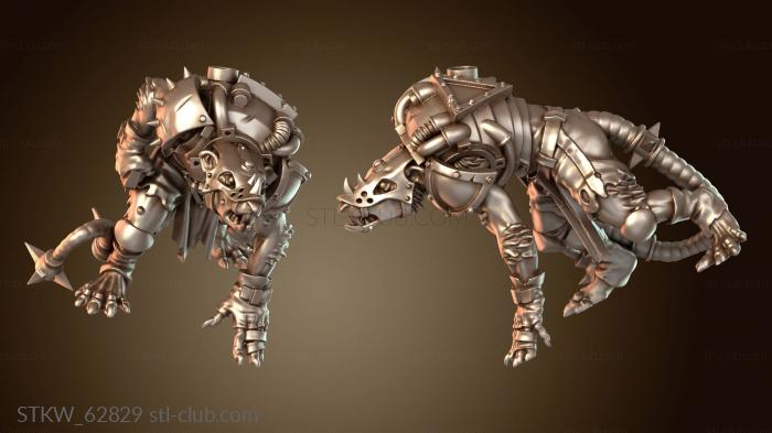 Крысиный линейный саночник седой