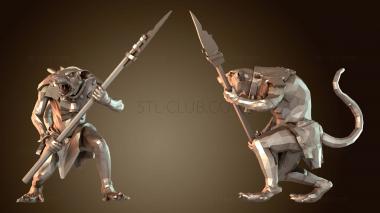 3D модель Крысы-заключенные в ярости (STL)