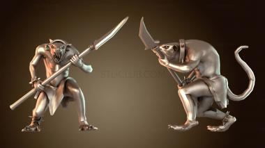 3D модель Крысиные пленники быстро (STL)