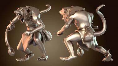 3D модель Крысы-заключенные свирепо бросают (STL)