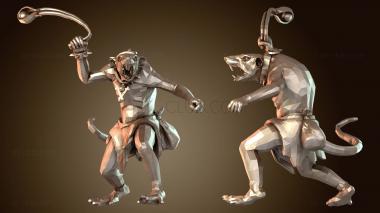 3D модель Крысы-заключенные прячутся (STL)