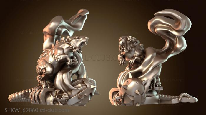 Military Крысиный жетон Звездный дым