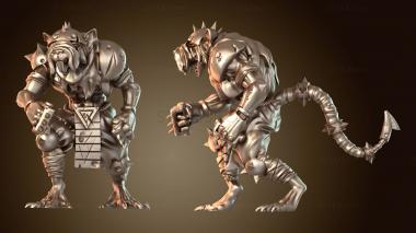 3D модель Крысочеловек Линейный Механик Свирепый (STL)