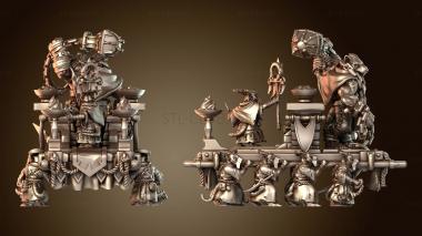 3D модель Платформа для кровати крысолюдей, курильница огра (STL)