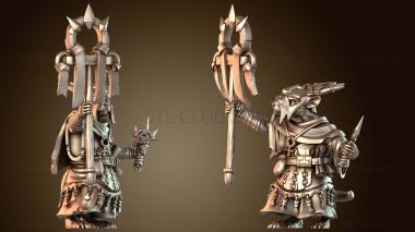 3D модель Кровать-платформа для крысолюдей, священник, мужчина (STL)