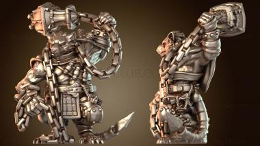 3D модель Кровать для крысолюдей, платформа, соло, курильница для огра (STL)