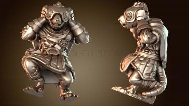 3D модель Женщина-ветеран из расчета пушки «Ратмен» (STL)