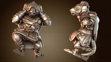 3D модель Мужчины из расчета пушки крысолюдей (STL)