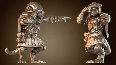 3D модель Сержант-пушка крысолюдей женского пола (STL)