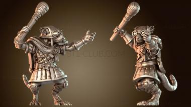 3D модель Сержант катапульты крысолюдей, женщина-непокорная (STL)