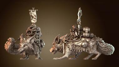 3D модель Крысолюды Гигантский Зверь Воин (STL)