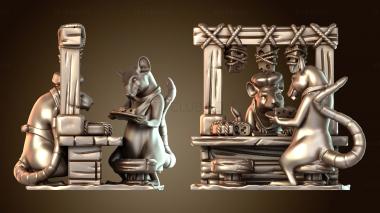 3D модель Сырный бар «Крысолюды Бог Титан Друзья» (STL)