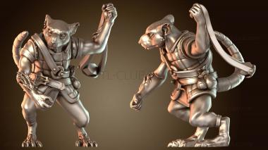 3D модель Женщина-ветеран ополчения «Крысолюды» (STL)