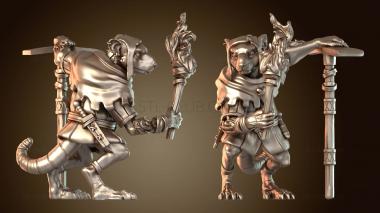 3D модель Женщина-бдитель из ополчения крысолюдей (STL)