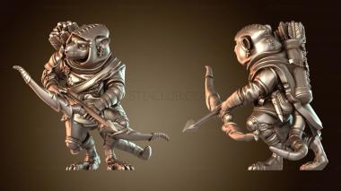 3D модель Крысолюды-рейнджеры Рейнджер Женщина-рейнджер Проворный (STL)