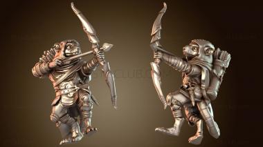 3D модель Крысолюды Рейнджеры Рейнджер Женщина-Рейнджер Ярый (STL)