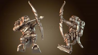 3D модель Крысолюды-рейнджеры Рейнджер Женщина-рейнджер Скрытный (STL)