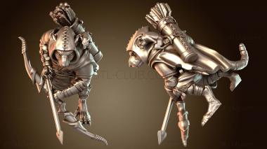 3D модель Крысолюды-рейнджеры Рейнджер Женщина-рейнджер Бдительная (STL)