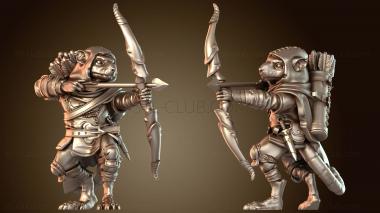 3D модель Крысолюды-рейнджеры Рейнджер Женщина-рейнджер Ксениал (STL)