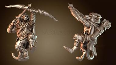 3D модель Крысолюды-рейнджеры Рейнджер-самец-скрытник (STL)