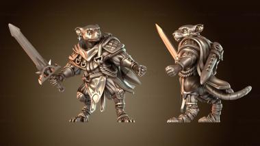 3D модель Крысолюды Хозяин Крысы (STL)