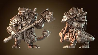 3D модель Крысолюды Крысолюды Капитан Одинокий (STL)