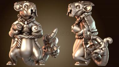 3D модель Помощники крысолюдей Монах Посвященный (STL)