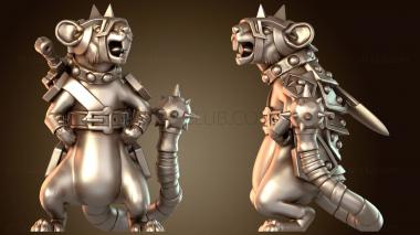 3D модель Воин Крысолюдов-помощников (STL)