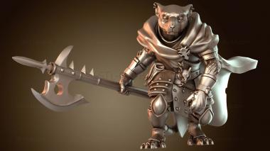 3D модель Элита алебардистов ветеранов крысолюдов (STL)