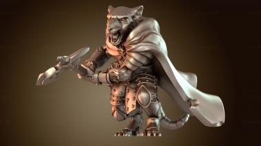 3D модель Ветераны Крысолюдов Алебарды Бронированные (STL)