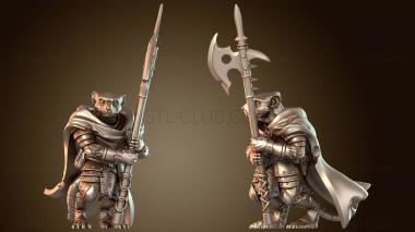 3D модель Ветераны Крысолюдов Верные Алебарде (STL)