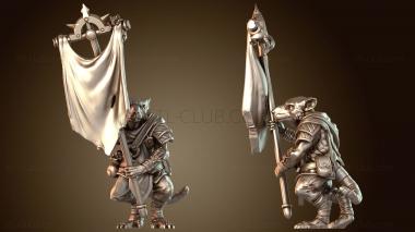 3D модель Знамя воинов-крысолюдов (STL)