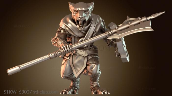 Воины Крысолюдов Алебарда Непокорный