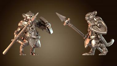 3D модель Закаленное копье воинов-крысолюдов (STL)