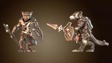 3D модель Крысолюды-воины Копье Запределья (STL)