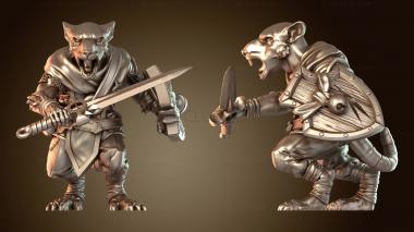 3D модель Меч воинов-крысолюдов смелый (STL)