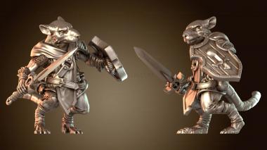 3D модель Воины Крысолюдов Меч Доблестный (STL)