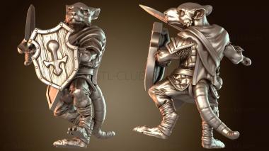 3D модель Крысолюды-воины с мечом Stalwart (STL)