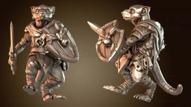 3D модель Крысолюды-воины Меч Ревностный (STL)