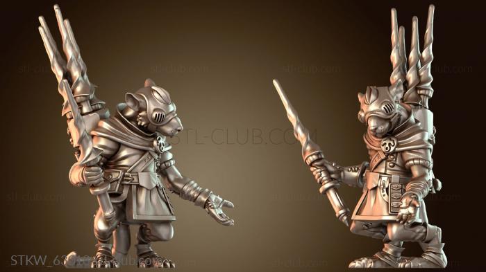 Команды вооружения крысолюдей, бурильщик, назад